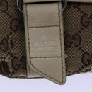 GUCCI GG Canvas Waist bag Beige 145851 Auth 76155-10
