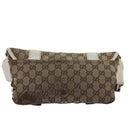 GUCCI GG Canvas Waist bag Beige 145851 Auth 76155-2