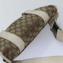 GUCCI GG Canvas Waist bag Beige 145851 Auth 76155-6