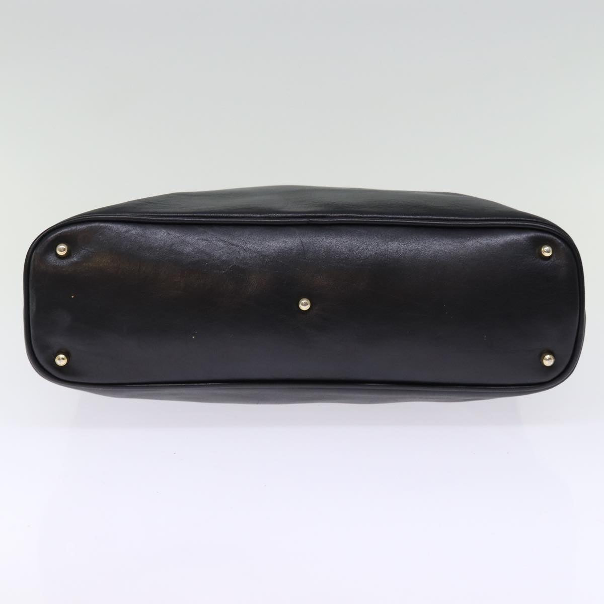 GUCCI Hand Bag Leather Black 000 1186 0289 Auth 76158