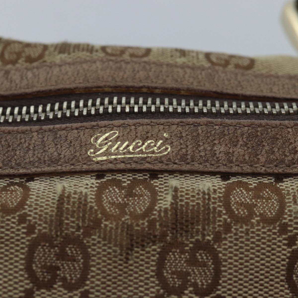 GUCCI GG Canvas Hand Bag Beige 130942 Auth 76164