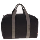 PRADA Boston Bag Nylon Black Gray Auth 76178-1