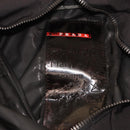 PRADA Boston Bag Nylon Black Gray Auth 76178-10
