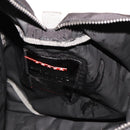 PRADA Boston Bag Nylon Black Gray Auth 76178-19