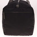 PRADA Boston Bag Nylon Black Gray Auth 76178-3