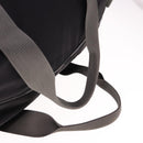 PRADA Boston Bag Nylon Black Gray Auth 76178-7