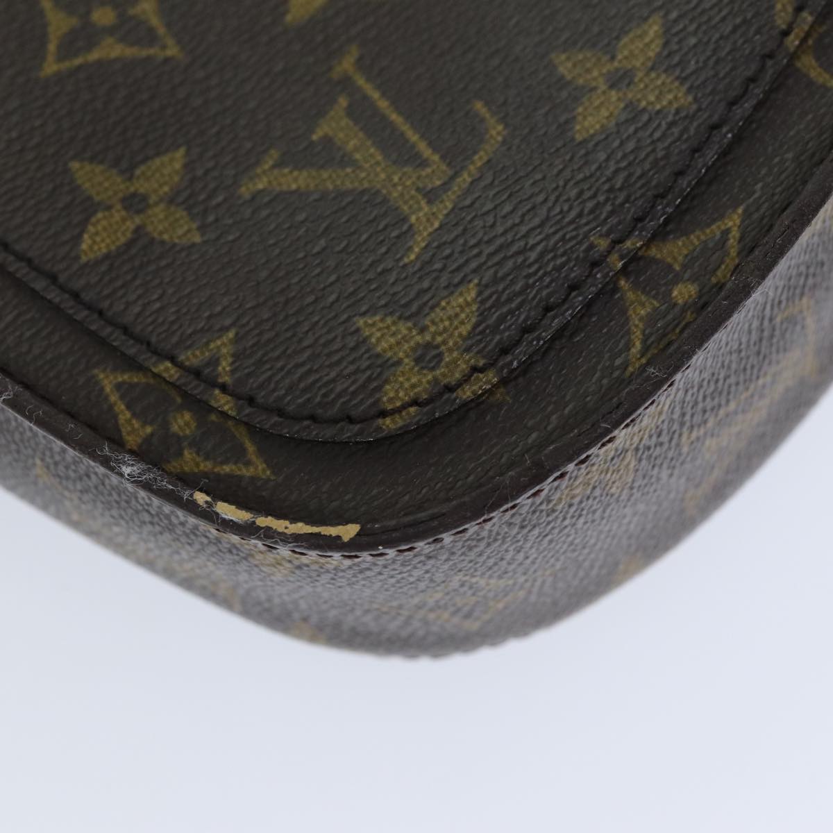 LOUIS VUITTON Monogram Saint Cloud PM Shoulder Bag M51244 LV Auth 76183