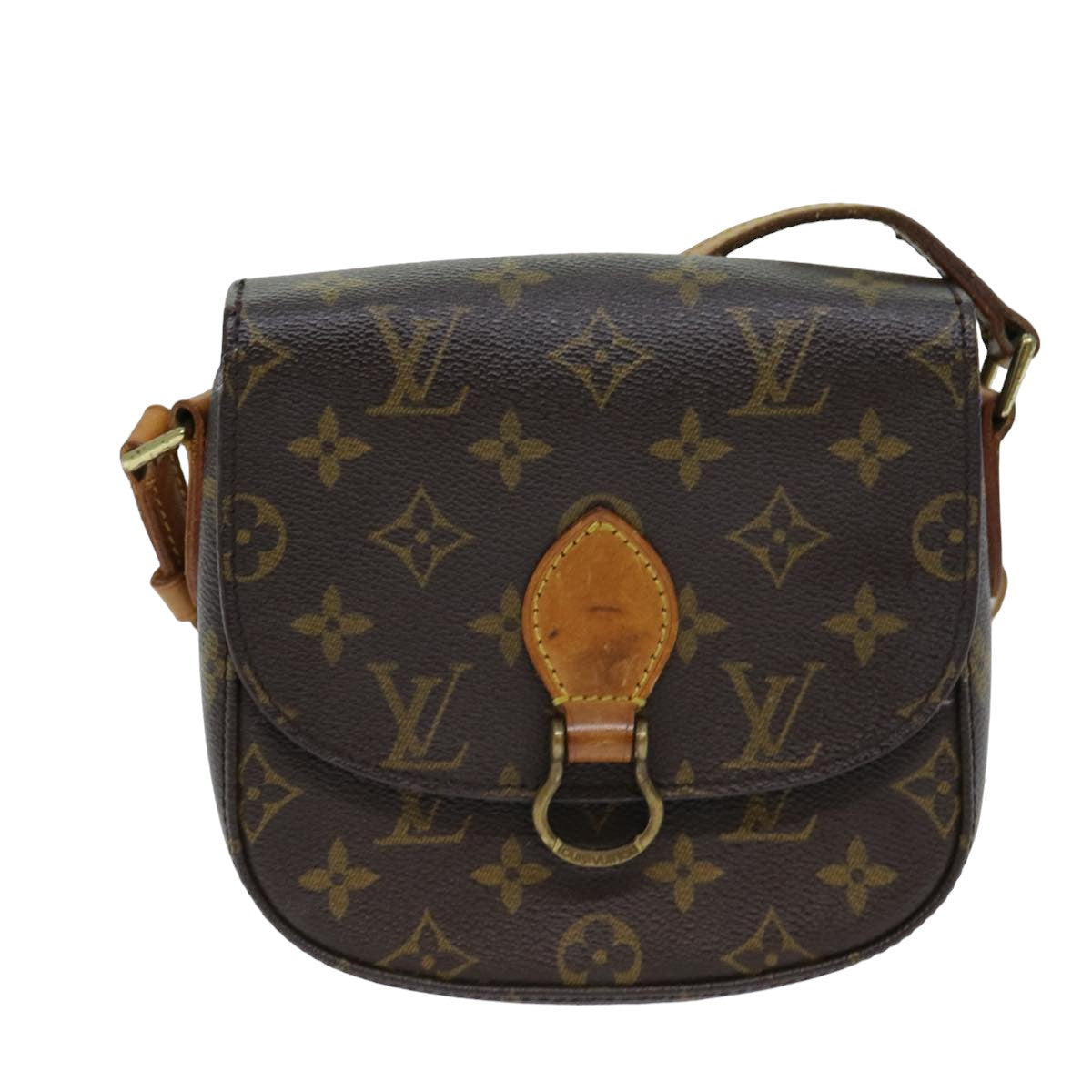 LOUIS VUITTON Monogram Saint Cloud PM Shoulder Bag M51244 LV Auth 76183