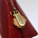 LOUIS VUITTON Vernis Rayure Pochette Cosmetic Pomme D'amour M91721 LV Auth 76184-8