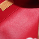 LOUIS VUITTON Vernis Rayure Pochette Cosmetic Pomme D'amour M91721 LV Auth 76184-10