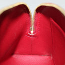 LOUIS VUITTON Vernis Rayure Pochette Cosmetic Pomme D'amour M91721 LV Auth 76184-18