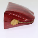 LOUIS VUITTON Vernis Rayure Pochette Cosmetic Pomme D'amour M91721 LV Auth 76184-4