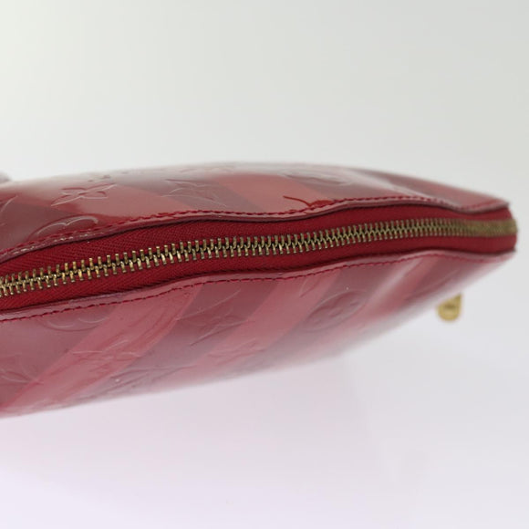 LOUIS VUITTON Vernis Rayure Pochette Cosmetic Pomme D'amour M91721 LV Auth 76184