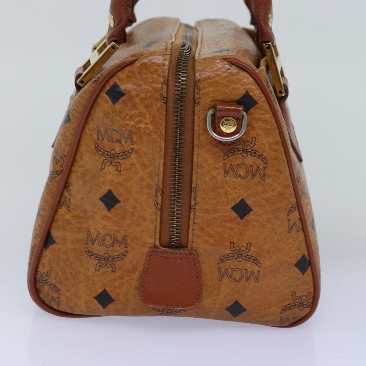 MCM Vicetos Logogram Hand Bag PVC Brown Auth 76187