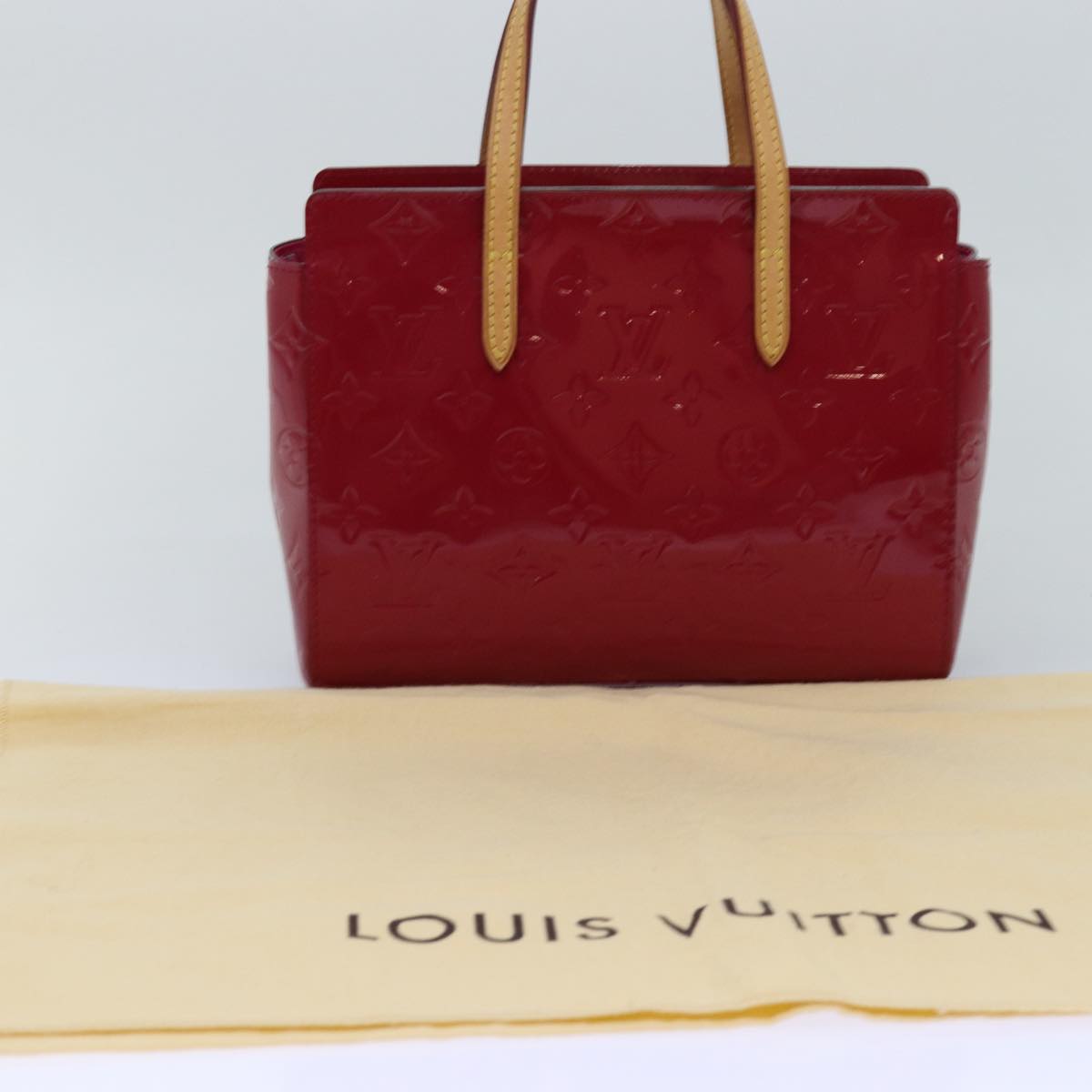LOUIS VUITTON Monogram Vernis Catalina BB Hand Bag Rose Andian M90016 Auth 76190