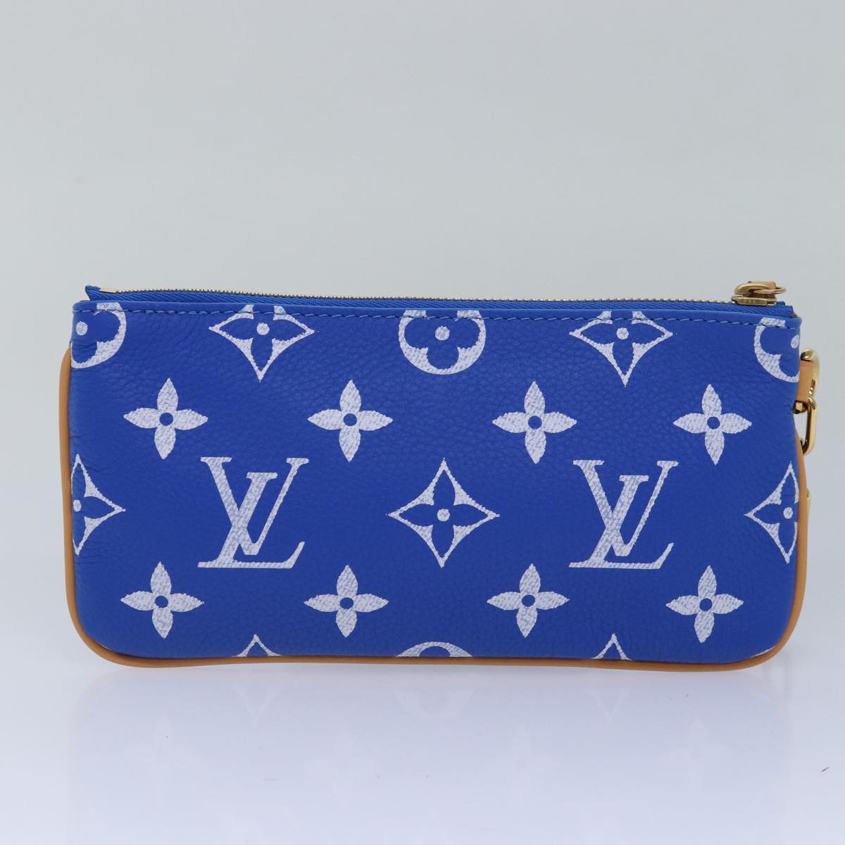 LOUIS VUITTON Monogram Speedy P9 Bandouliere 40 Hand Bag Blue M24418 Auth 76198S