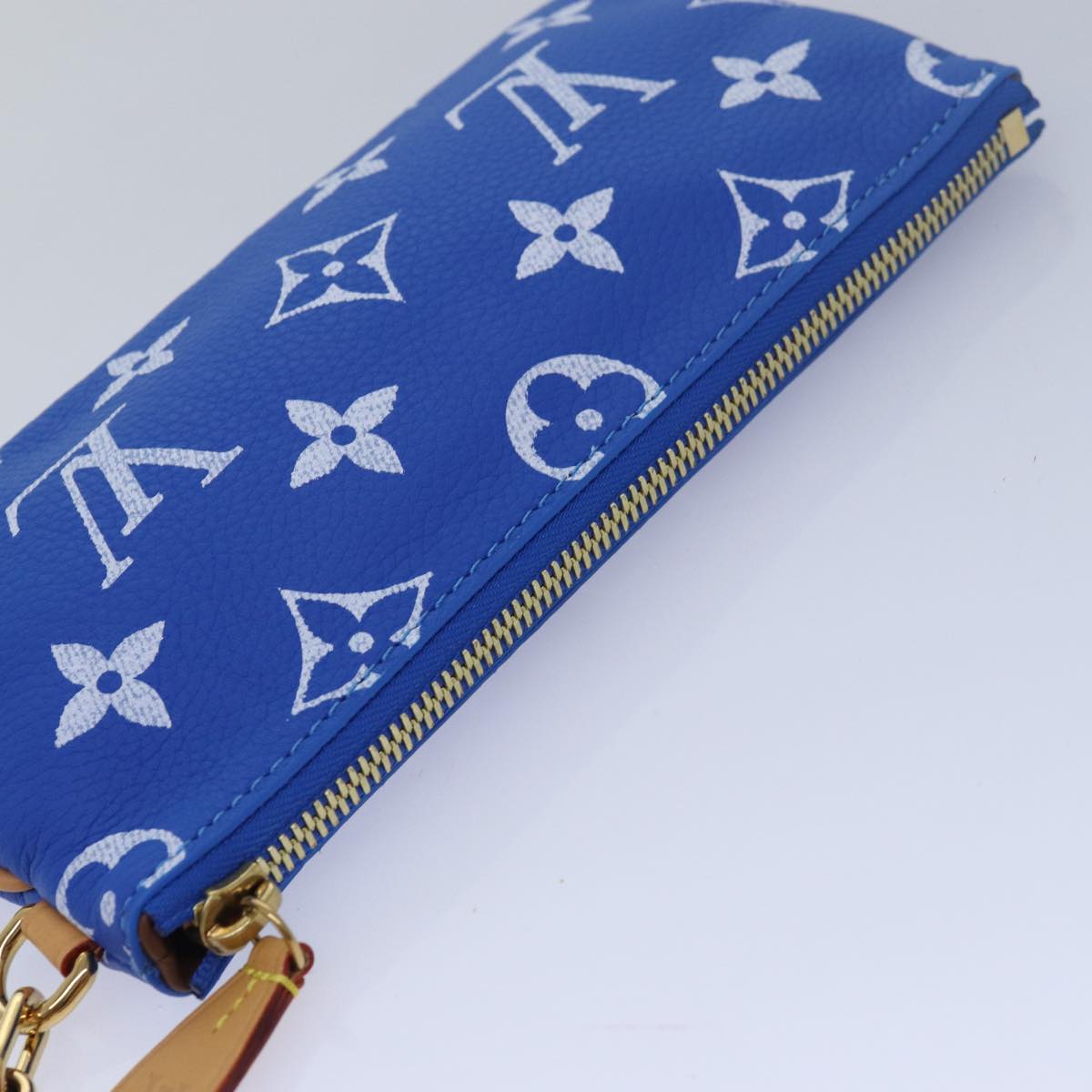 LOUIS VUITTON Monogram Speedy P9 Bandouliere 40 Hand Bag Blue M24418 Auth 76198S