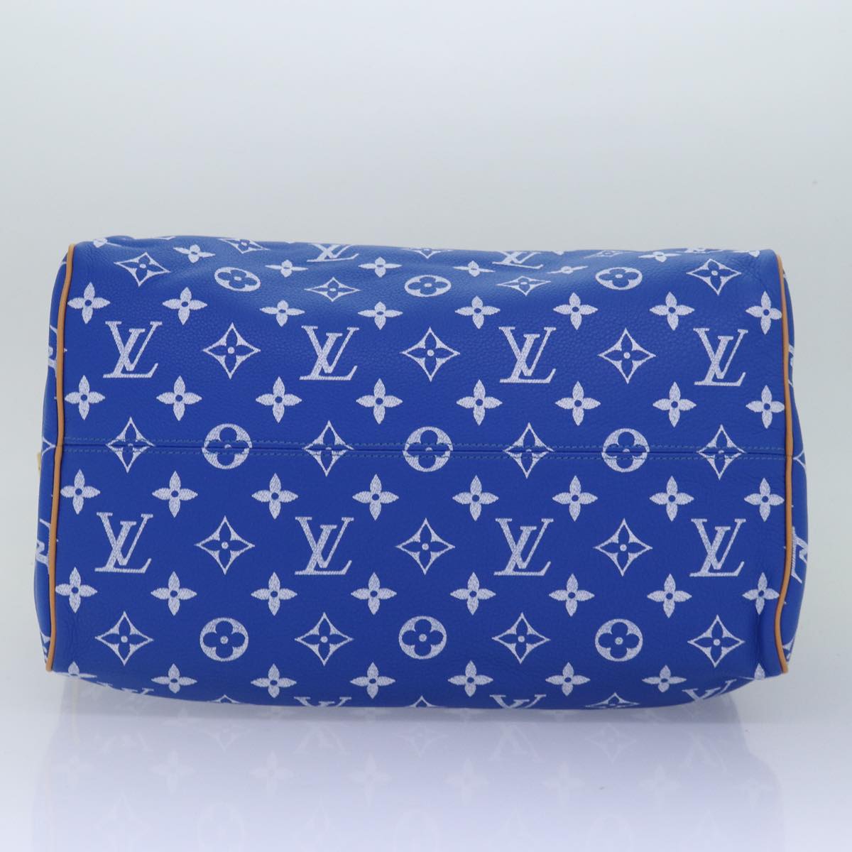 LOUIS VUITTON Monogram Speedy P9 Bandouliere 40 Hand Bag Blue M24418 Auth 76198S