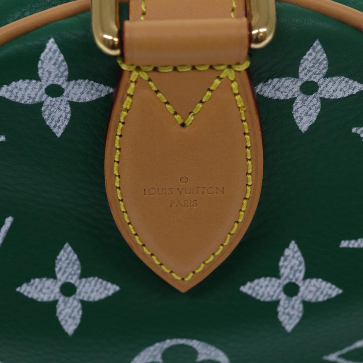 LOUIS VUITTON Monogram Speedy P9 Bandouliere 40 Bag Green M24417 LV Auth 76199S