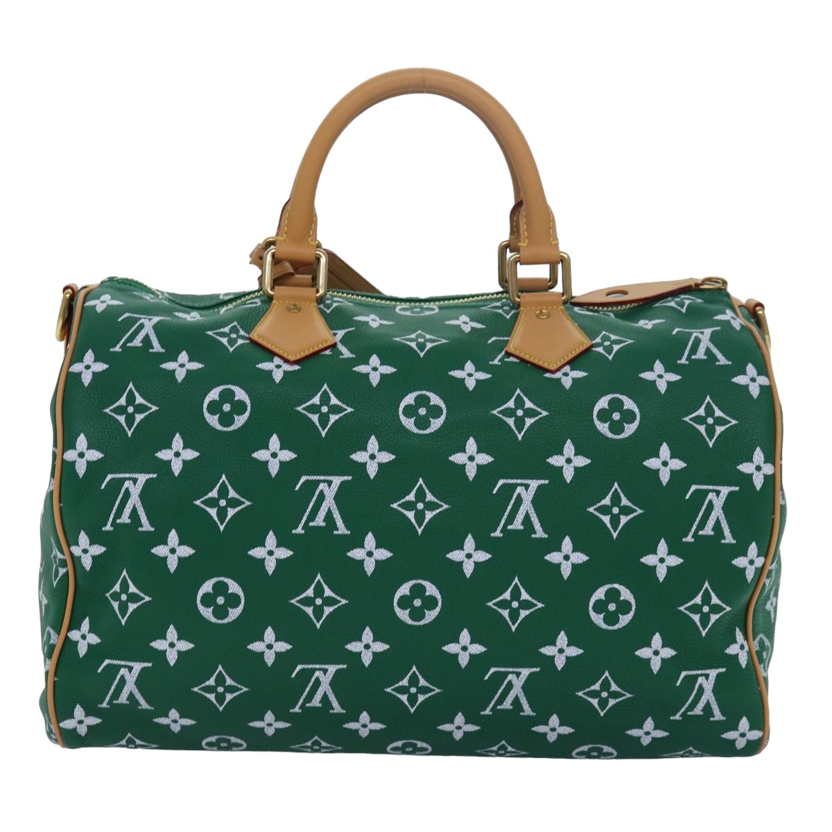 LOUIS VUITTON Monogram Speedy P9 Bandouliere 40 Bag Green M24417 LV Auth 76199S - 0