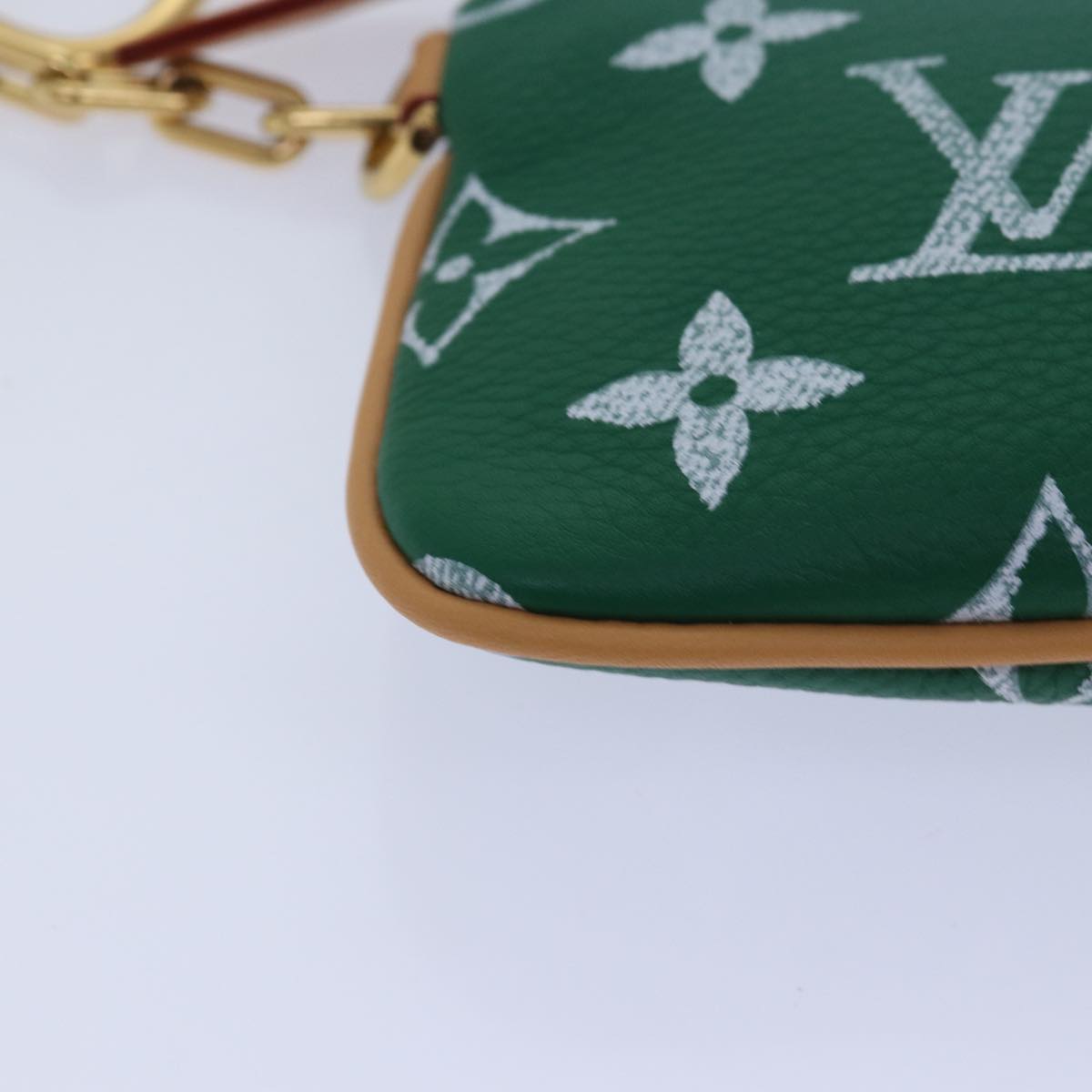 LOUIS VUITTON Monogram Speedy P9 Bandouliere 40 Bag Green M24417 LV Auth 76199S