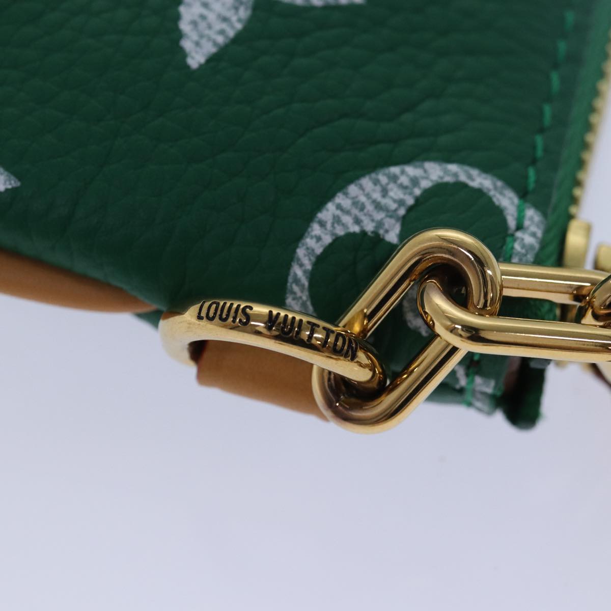 LOUIS VUITTON Monogram Speedy P9 Bandouliere 40 Bag Green M24417 LV Auth 76199S