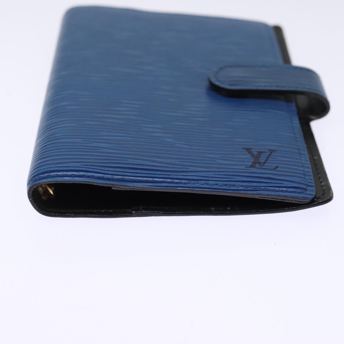 LOUIS VUITTON Epi Agenda PM Day Planner Cover Blue R20055 LV Auth 76209