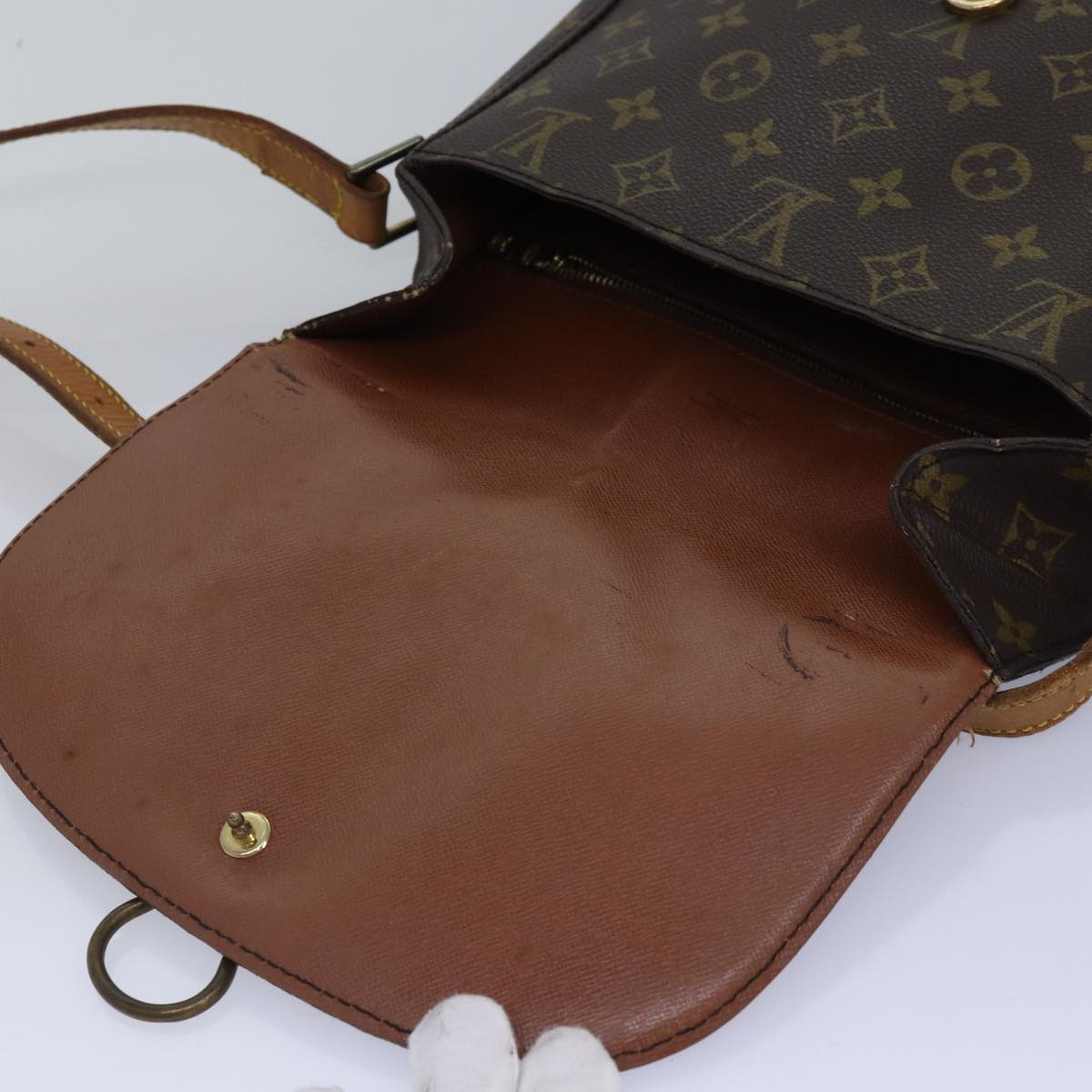 LOUIS VUITTON Monogram Saint Cloud GM Shoulder Bag M51242 LV Auth 76217