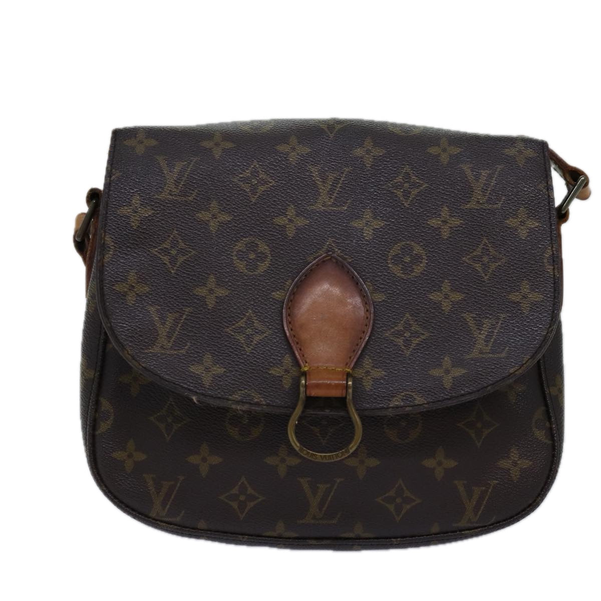 LOUIS VUITTON Monogram Saint Cloud GM Shoulder Bag M51242 LV Auth 76217