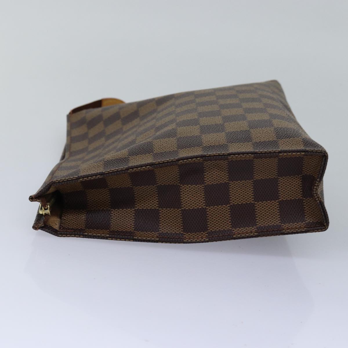 LOUIS VUITTON Damier Ebene Poche Toilette 26 Pouch N47543 LV Auth 76220