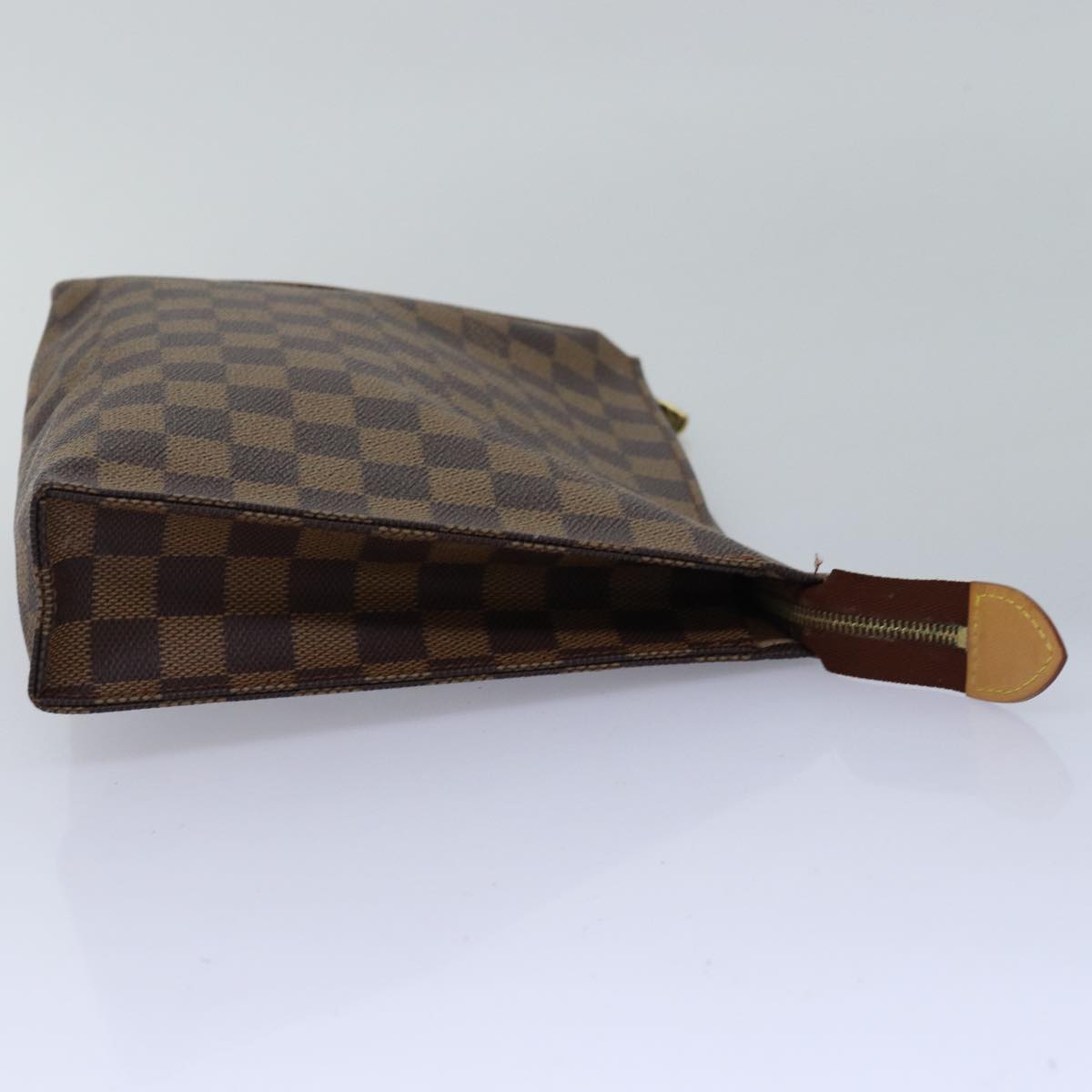 LOUIS VUITTON Damier Ebene Poche Toilette 26 Pouch N47543 LV Auth 76220