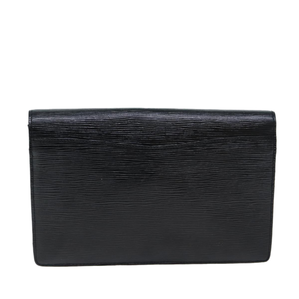 LOUIS VUITTON Epi Montaigne 27 Clutch Bag Black M52652 LV Auth 76223 - 0