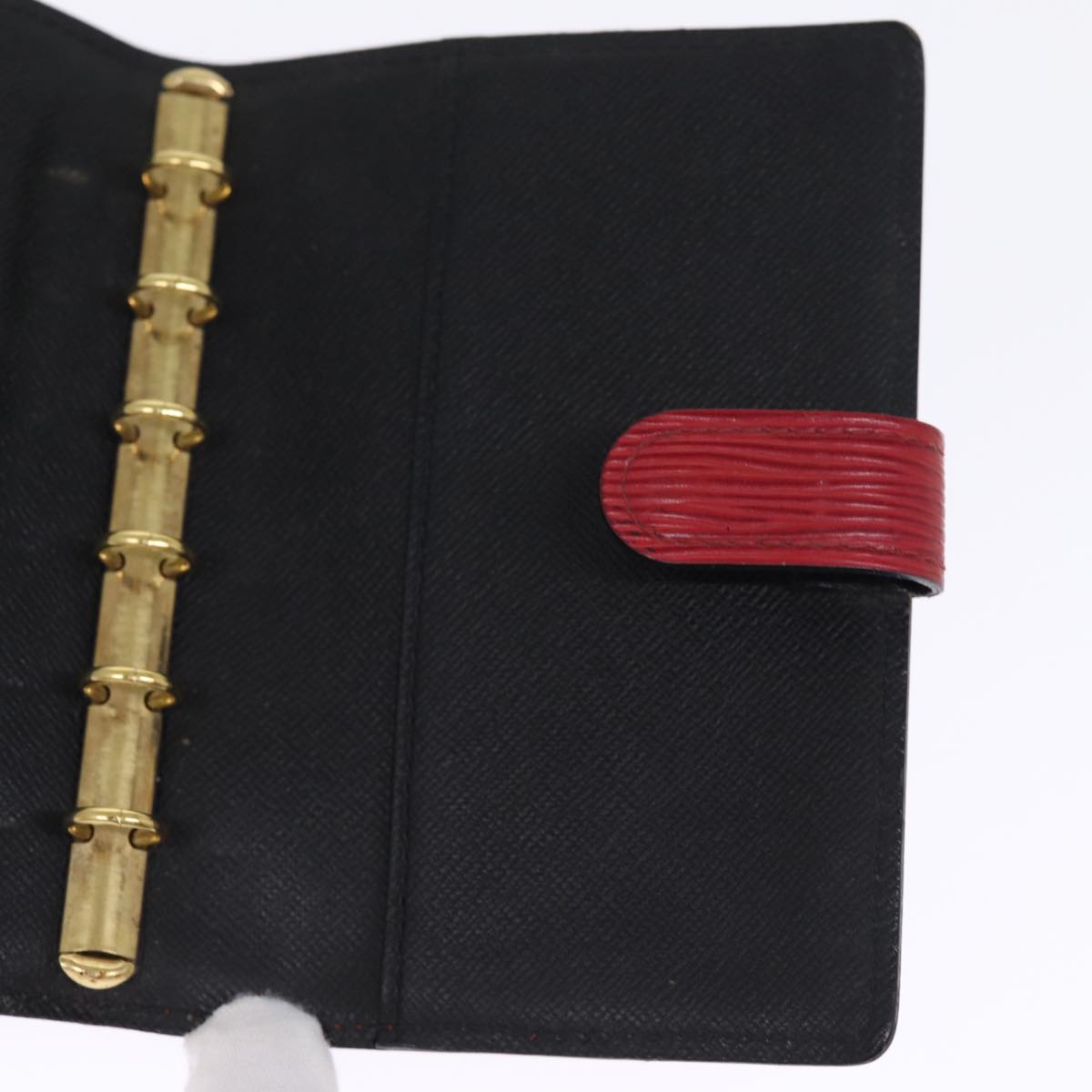 LOUIS VUITTON Epi Agenda PM Day Planner Cover Red R20057 LV Auth 76228