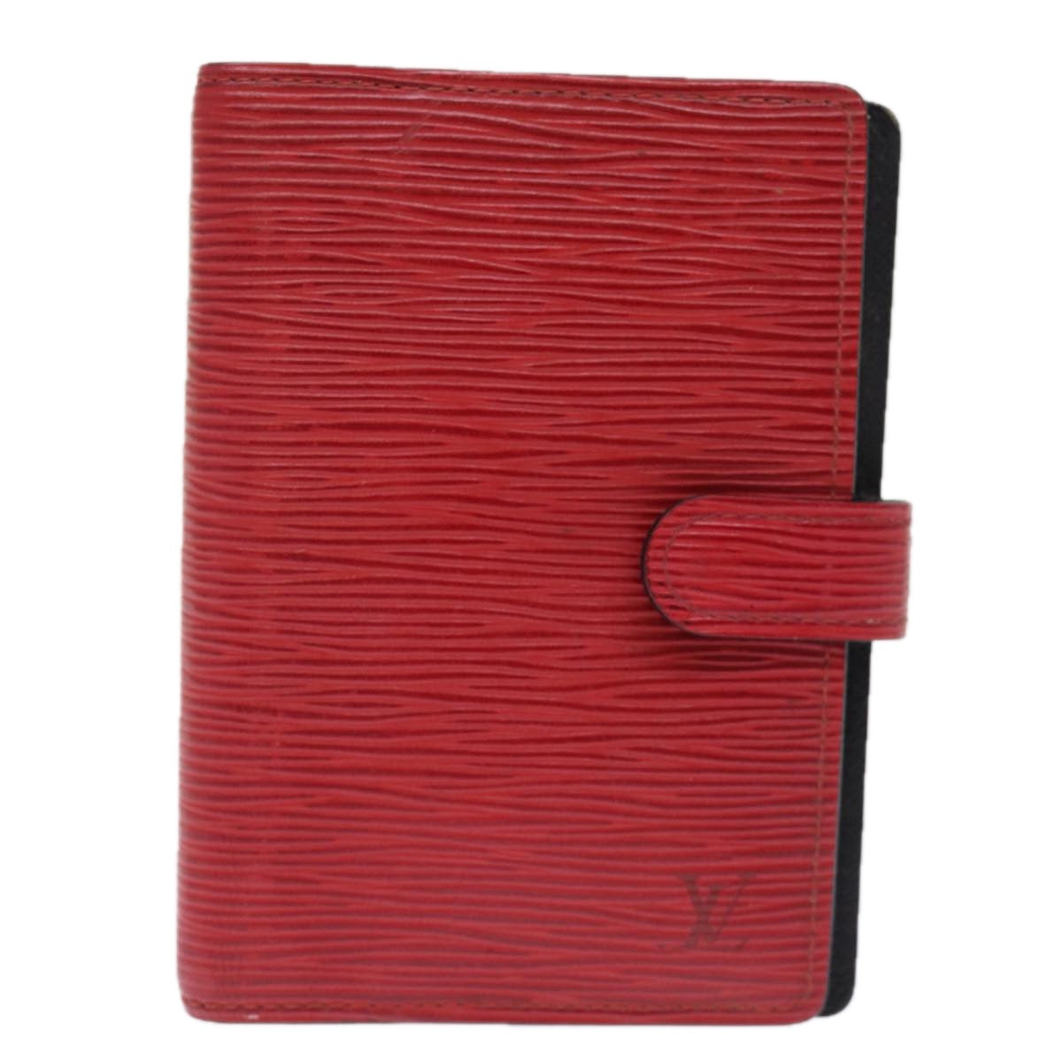 LOUIS VUITTON Epi Agenda PM Day Planner Cover Red R20057 LV Auth 76228 - 0