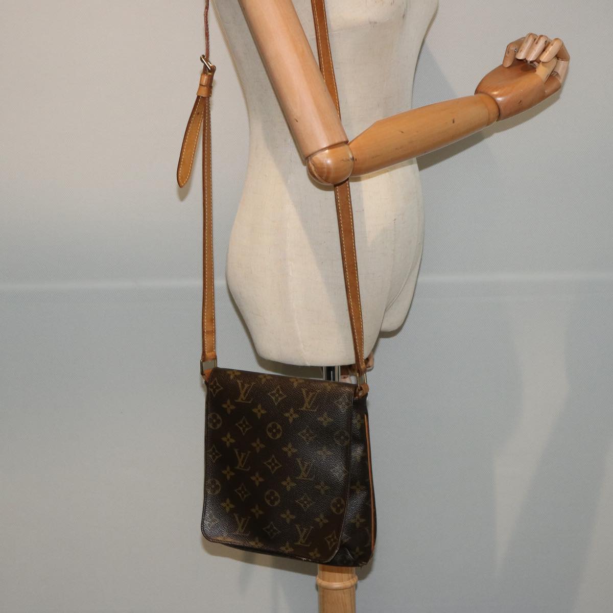 LOUIS VUITTON Monogram Musette Salsa Long Shoulder Bag M51387 LV Auth 76234