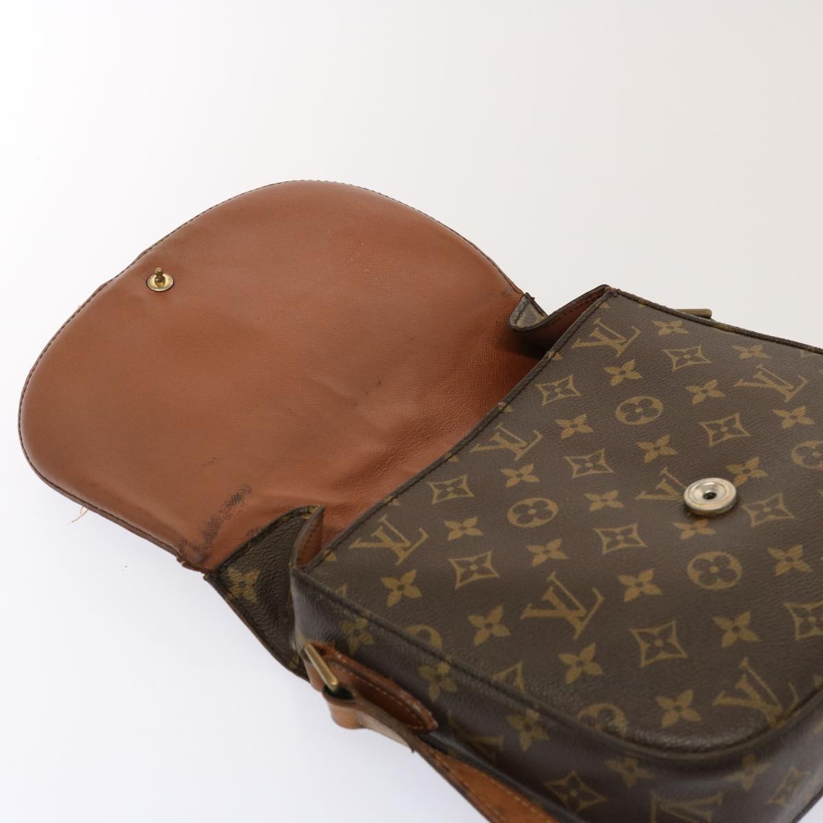 LOUIS VUITTON Monogram Saint Cloud GM Shoulder Bag M51242 LV Auth 76235