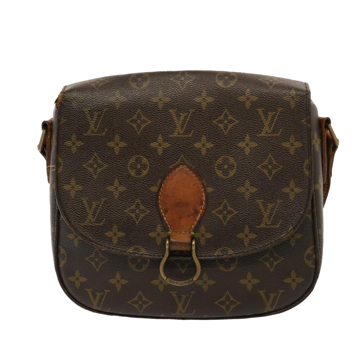 LOUIS VUITTON Monogram Saint Cloud GM Shoulder Bag M51242 LV Auth 76235