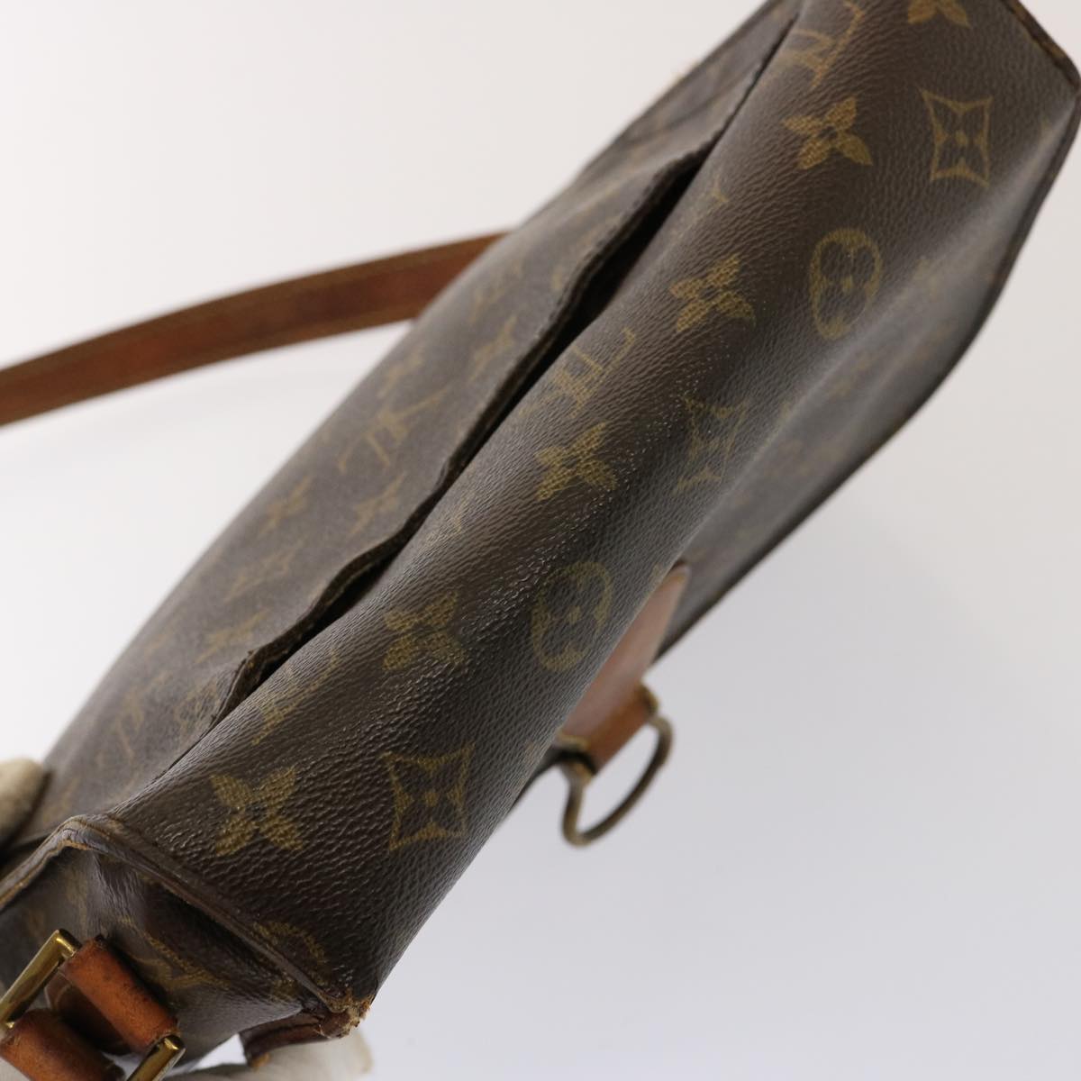 LOUIS VUITTON Monogram Saint Cloud GM Shoulder Bag M51242 LV Auth 76235