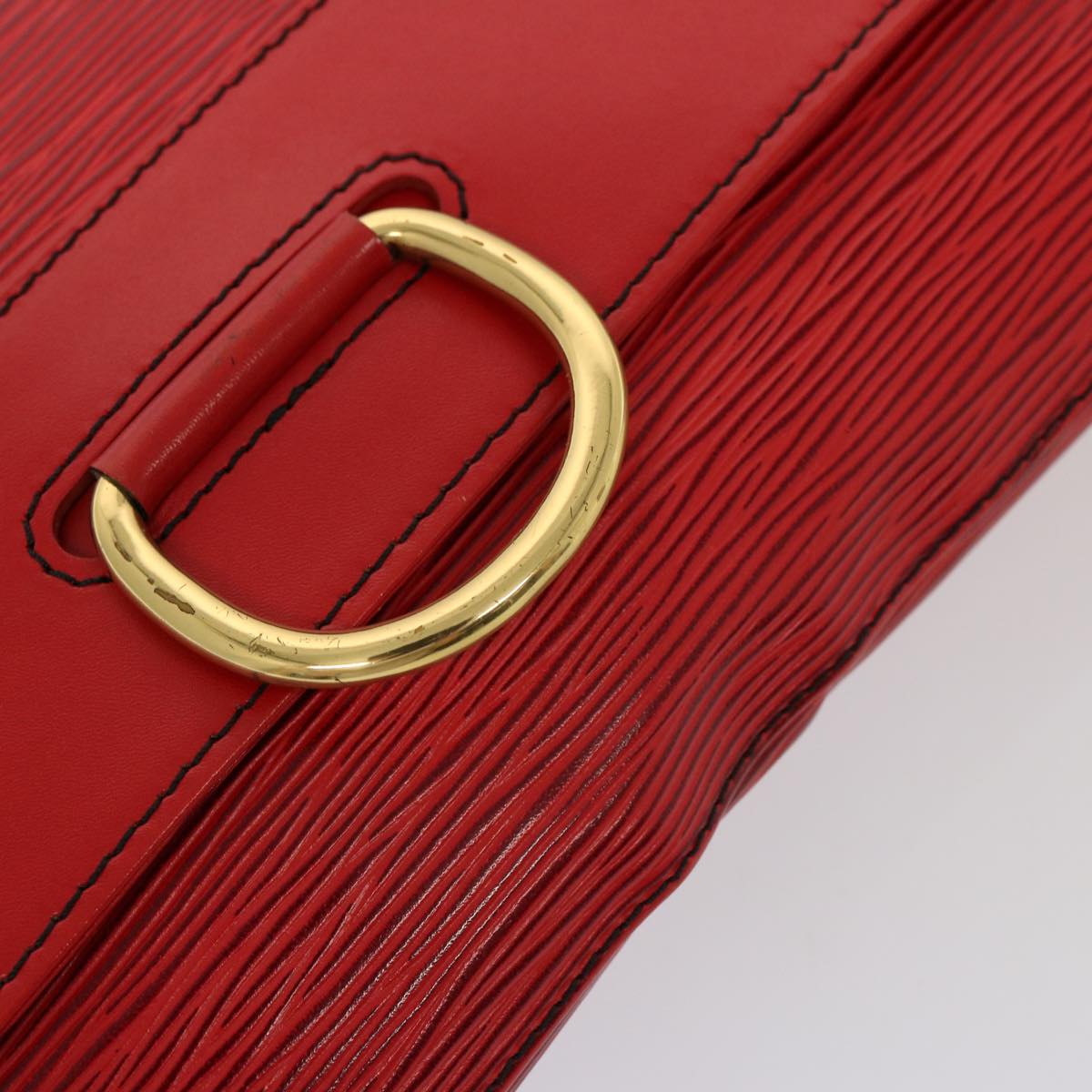 LOUIS VUITTON Epi Jena Clutch Bag Red M52727 LV Auth 76242