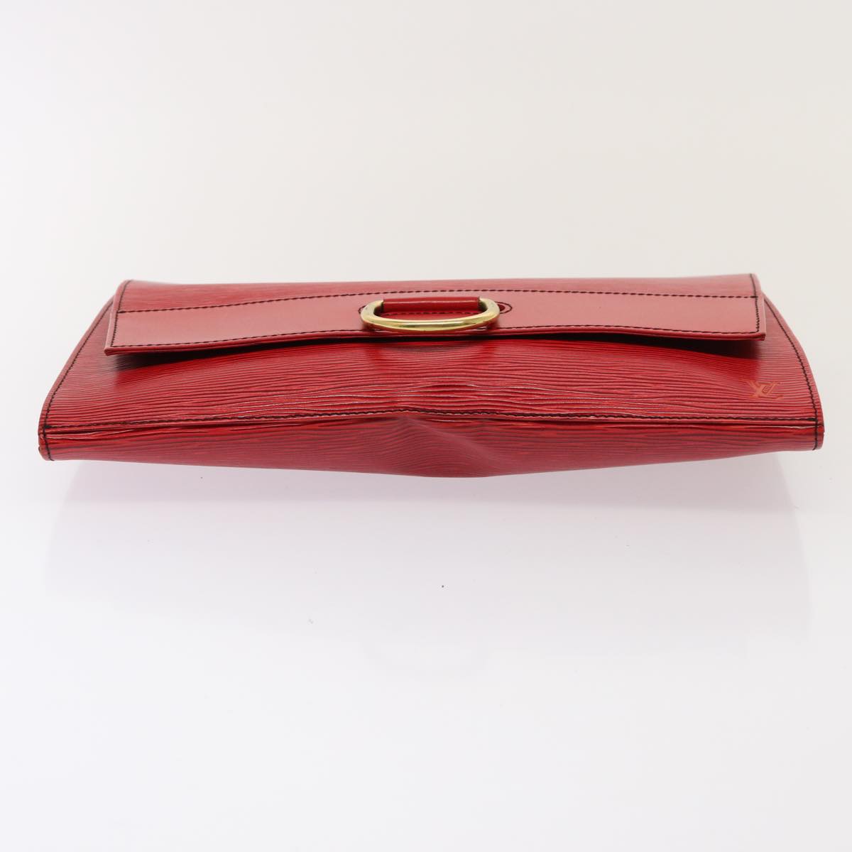 LOUIS VUITTON Epi Jena Clutch Bag Red M52727 LV Auth 76242