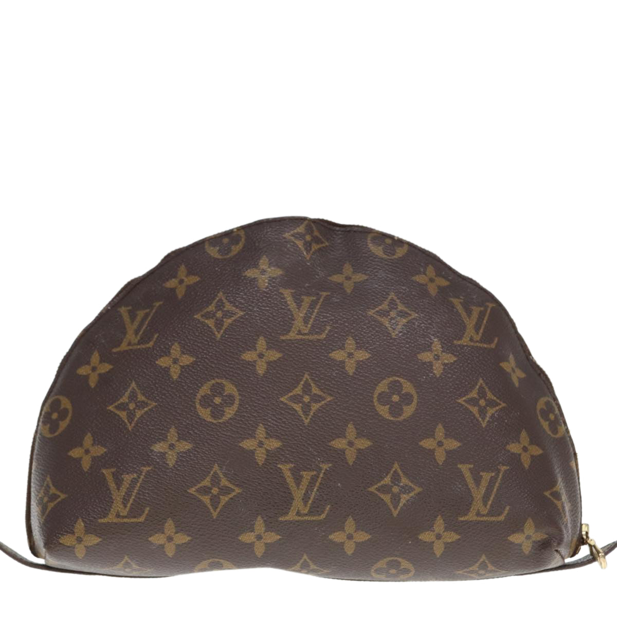 LOUIS VUITTON Monogram Trousse Demi Ronde Cosmetic Pouch M47520 LV Auth 76246 - 0