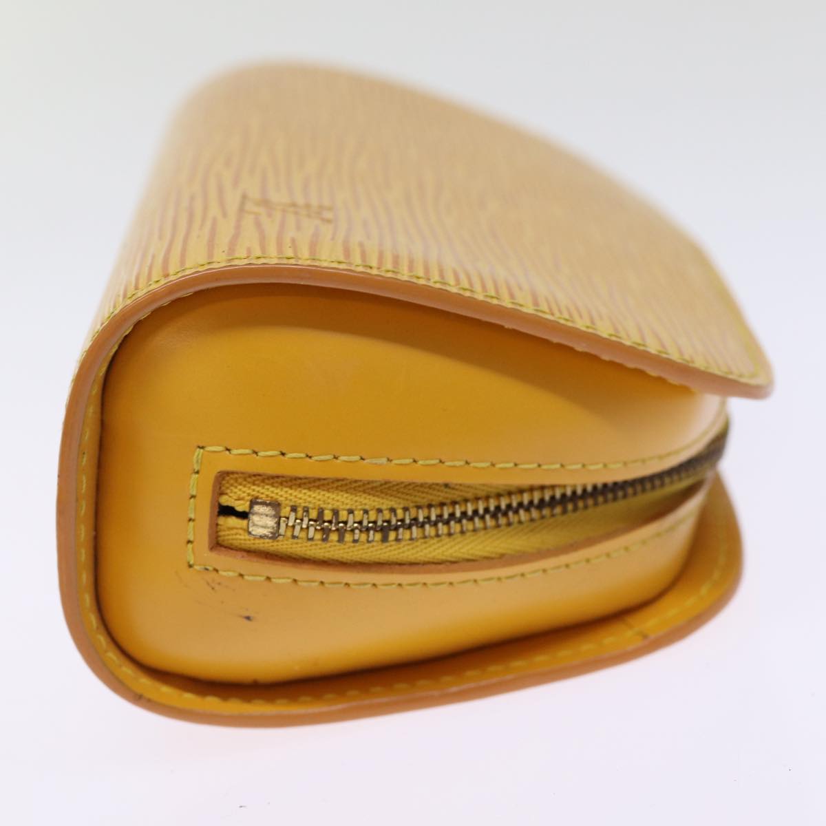 LOUIS VUITTON Epi Dauphine PM Pouch Yellow M48449 LV Auth 76248