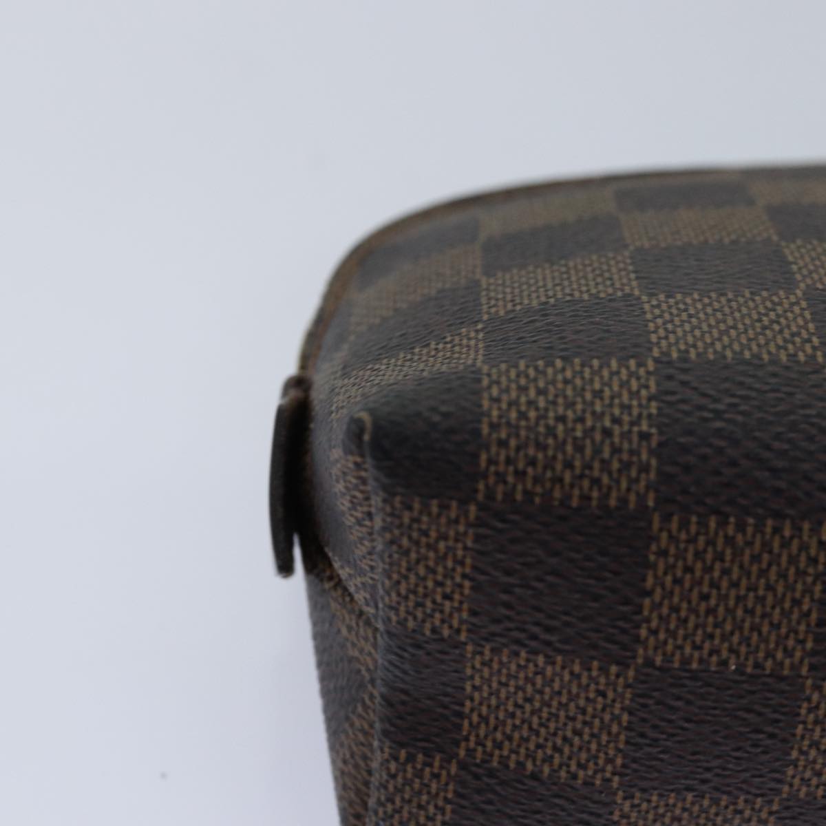 LOUIS VUITTON Damier Ebene Pochette Cosmetic PM Pouch N47516 LV Auth 76249