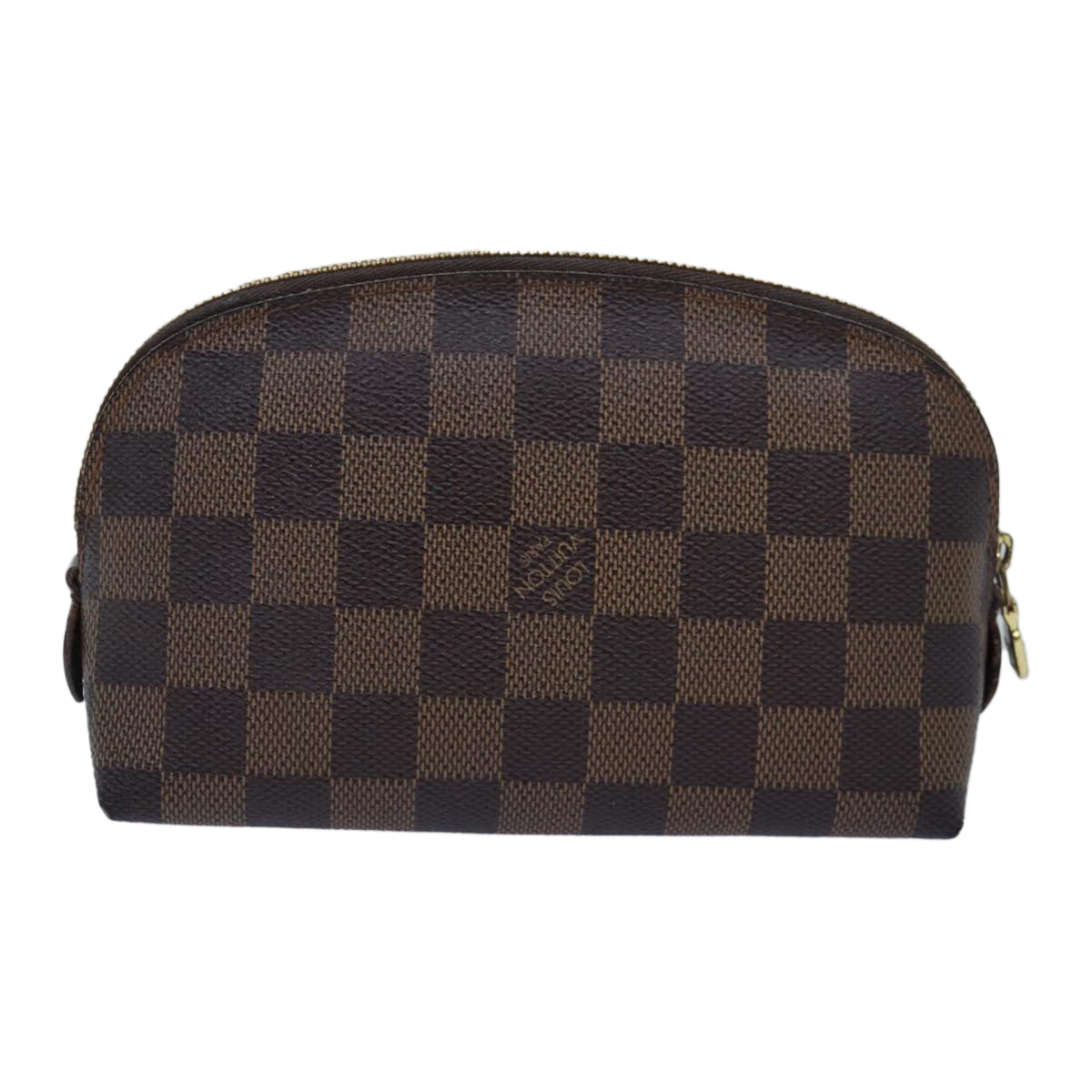 LOUIS VUITTON Damier Ebene Pochette Cosmetic PM Pouch N47516 LV Auth 76249 - 0