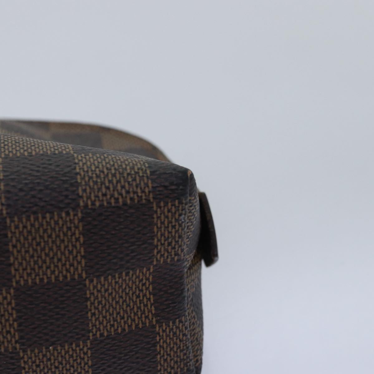 LOUIS VUITTON Damier Ebene Pochette Cosmetic PM Pouch N47516 LV Auth 76249