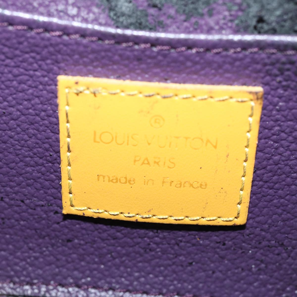 LOUIS VUITTON Epi Dauphine PM Pouch Yellow M48449 LV Auth 76250