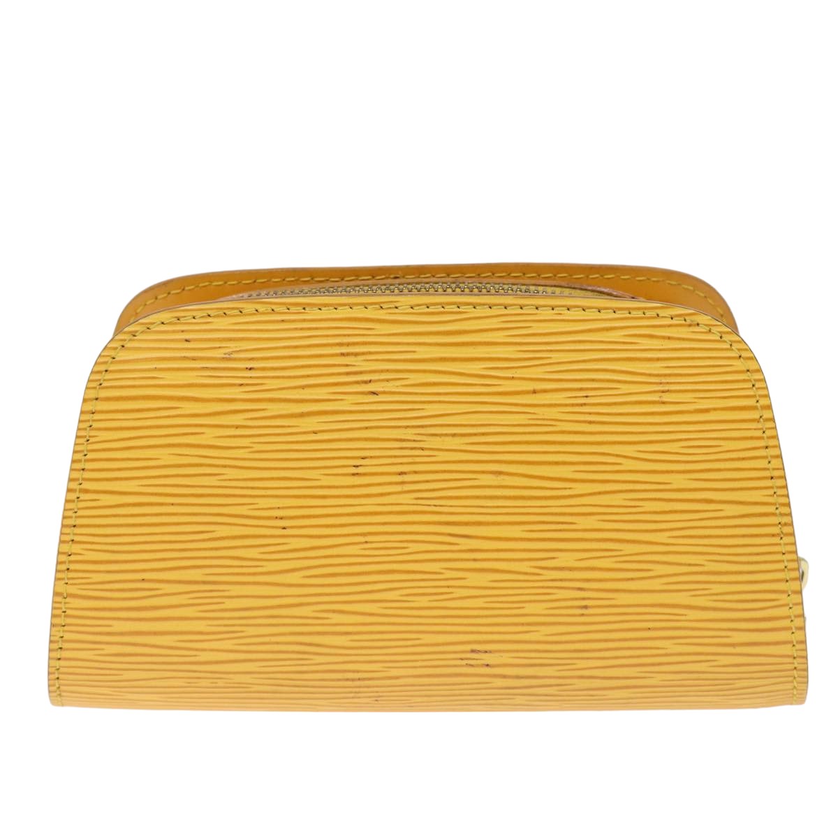 LOUIS VUITTON Epi Dauphine PM Pouch Yellow M48449 LV Auth 76250 - 0