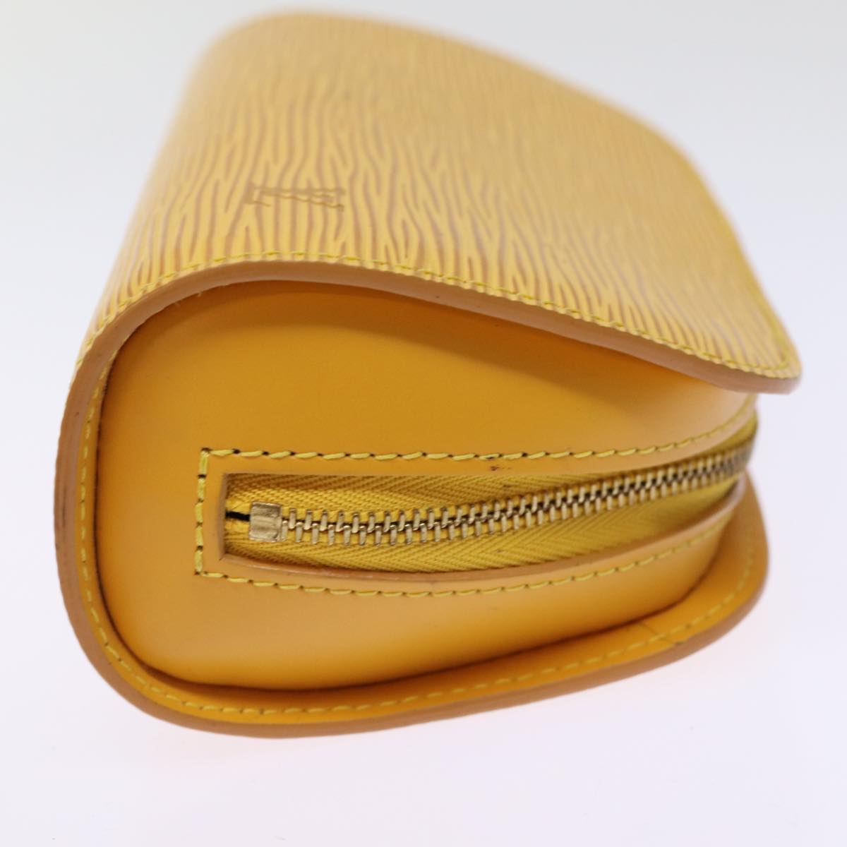 LOUIS VUITTON Epi Dauphine PM Pouch Yellow M48449 LV Auth 76250