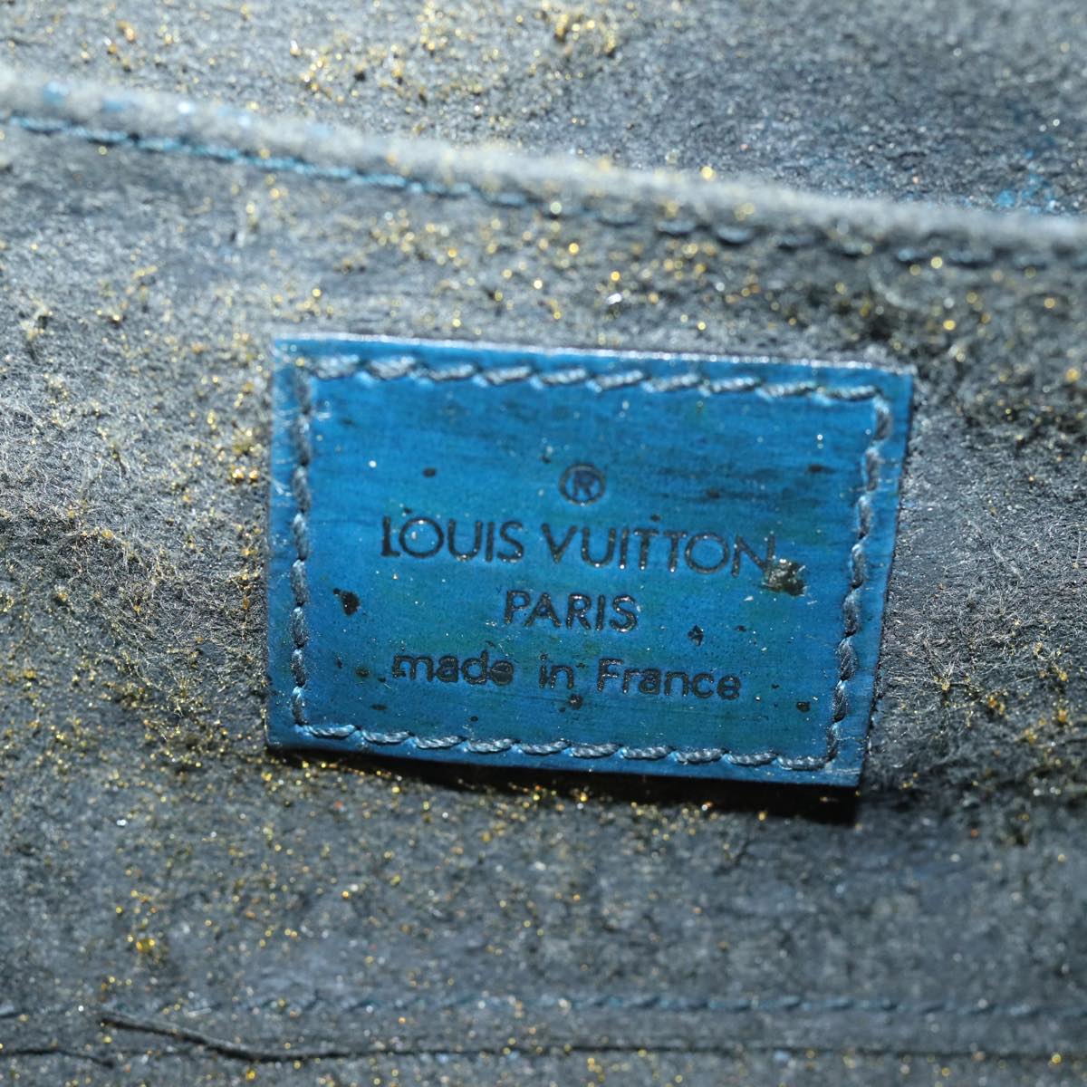 LOUIS VUITTON Epi Dauphine PM Pouch Blue M48445 LV Auth 76251