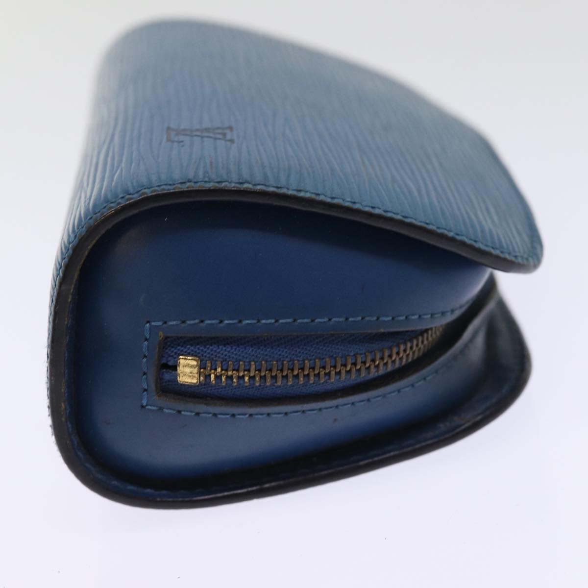 LOUIS VUITTON Epi Dauphine PM Pouch Blue M48445 LV Auth 76251